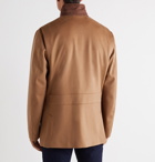 Loro Piana - Roadster Suede-Trimmed Cashmere Jacket - Brown