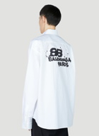 Balenciaga - Painted Logo Shirt in White