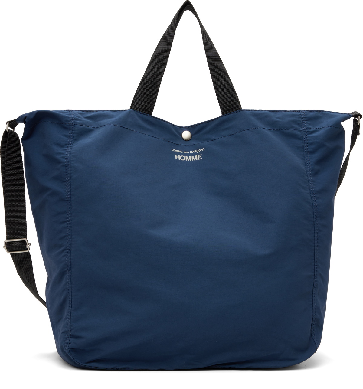 COMME des GARÇONS ネイビートートバッグ Comme des Garçons Homme Men's 2-Way Tote Bag in Navy Comme des