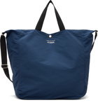Comme des Garçons Homme Navy Cotton Nylon Grosgrain Tote
