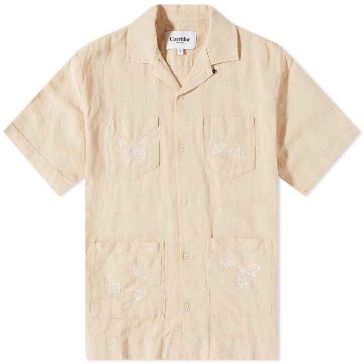 Photo: Corridor Embroidered Butterfly Vacation Shirt