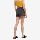 Howlin by Morrison Women's Howlin' Velour Stripe Safe Short in Brown Mind