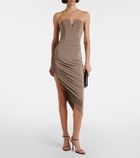 Nensi Dojaka Asymmetric draped cocktail dress