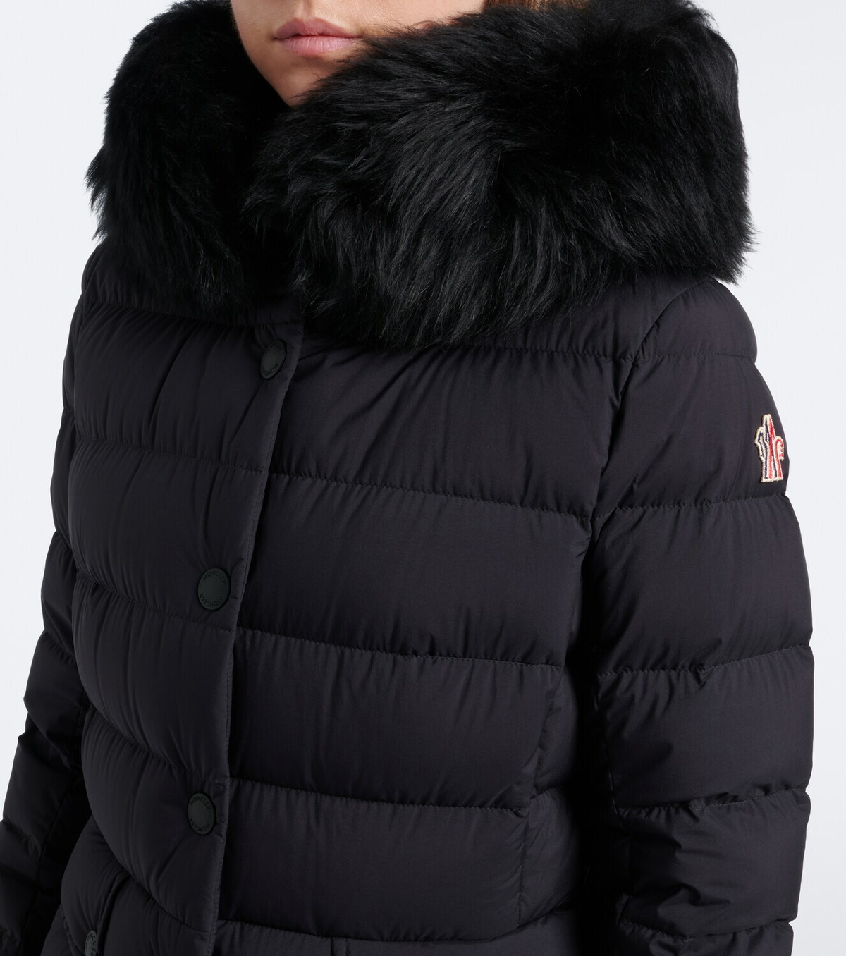 Moncler Grenoble Armoniques shearling-trimmed ski jacket