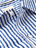Altea - Harris Striped Cotton-Seersucker Shirt - Blue