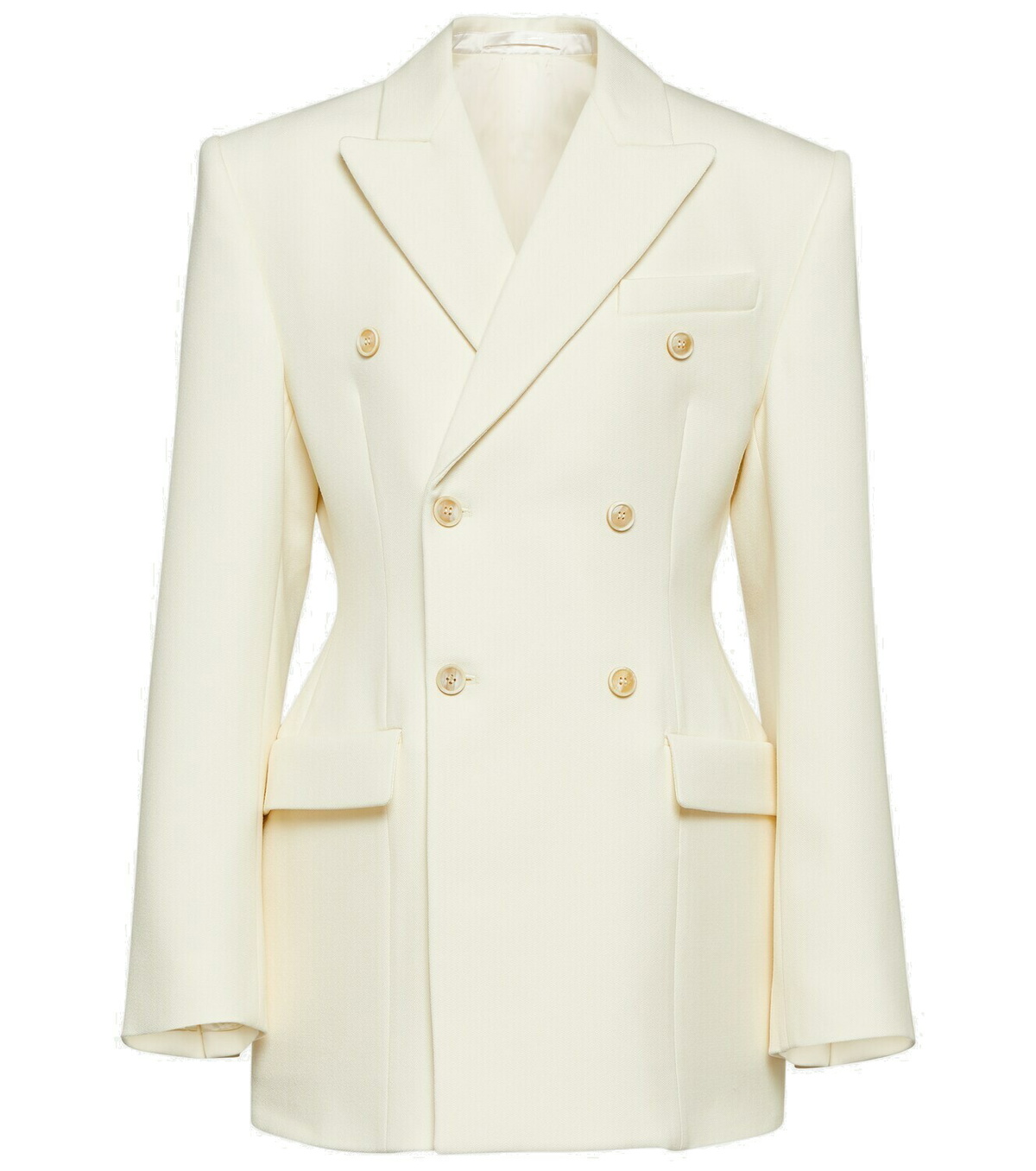 Contour double-breasted wool blazer