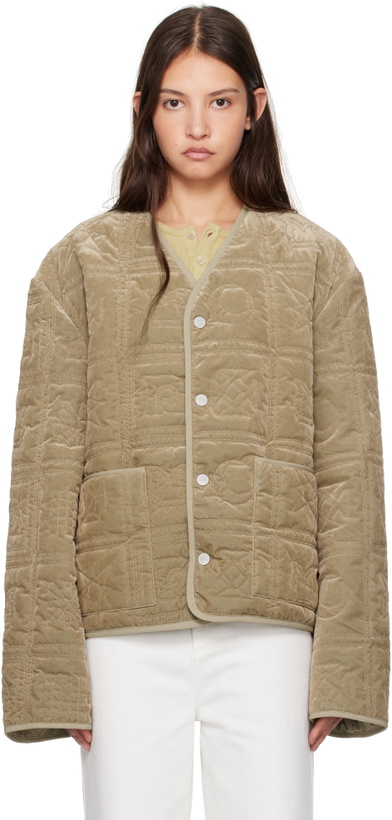 Photo: Nanushka Tan Adara Jacket