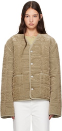 Nanushka Tan Adara Jacket
