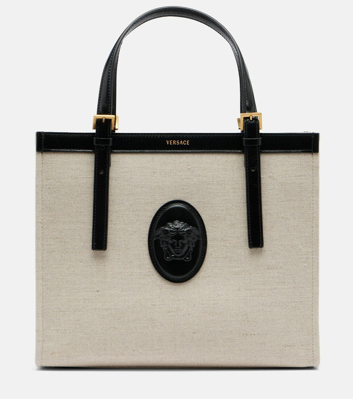 Versace Rivière Small canvas tote bag