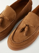 Mr P. - Tasselled Suede Boat Shoes - Brown