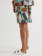 BODE - Wide-Leg Printed Cotton-Seersucker Shorts - Multi
