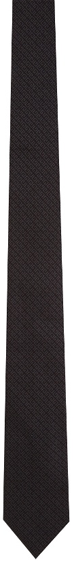 Photo: Givenchy Black 4G Jacquard Blade Neck Tie