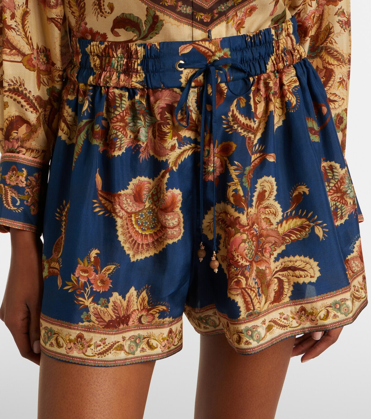 Zimmermann Aster printed silk shorts