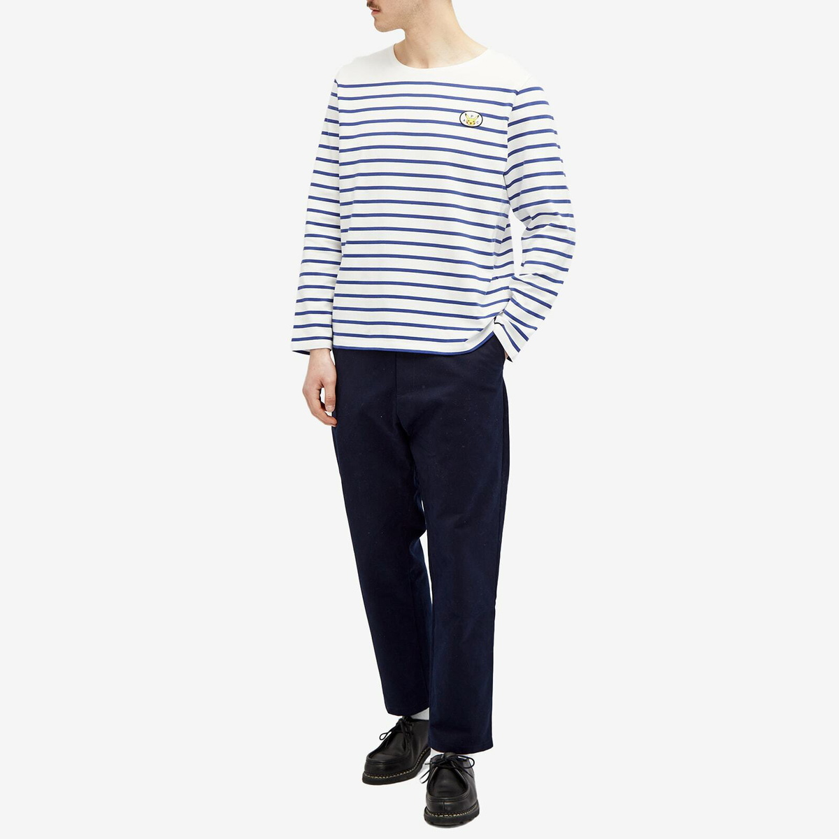 A.P.C. x Pokémon Long Sleeve Marine T-Shirt in Dark Navy