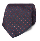 Dunhill - 8.5cm Printed Mulberry Silk Tie - Blue
