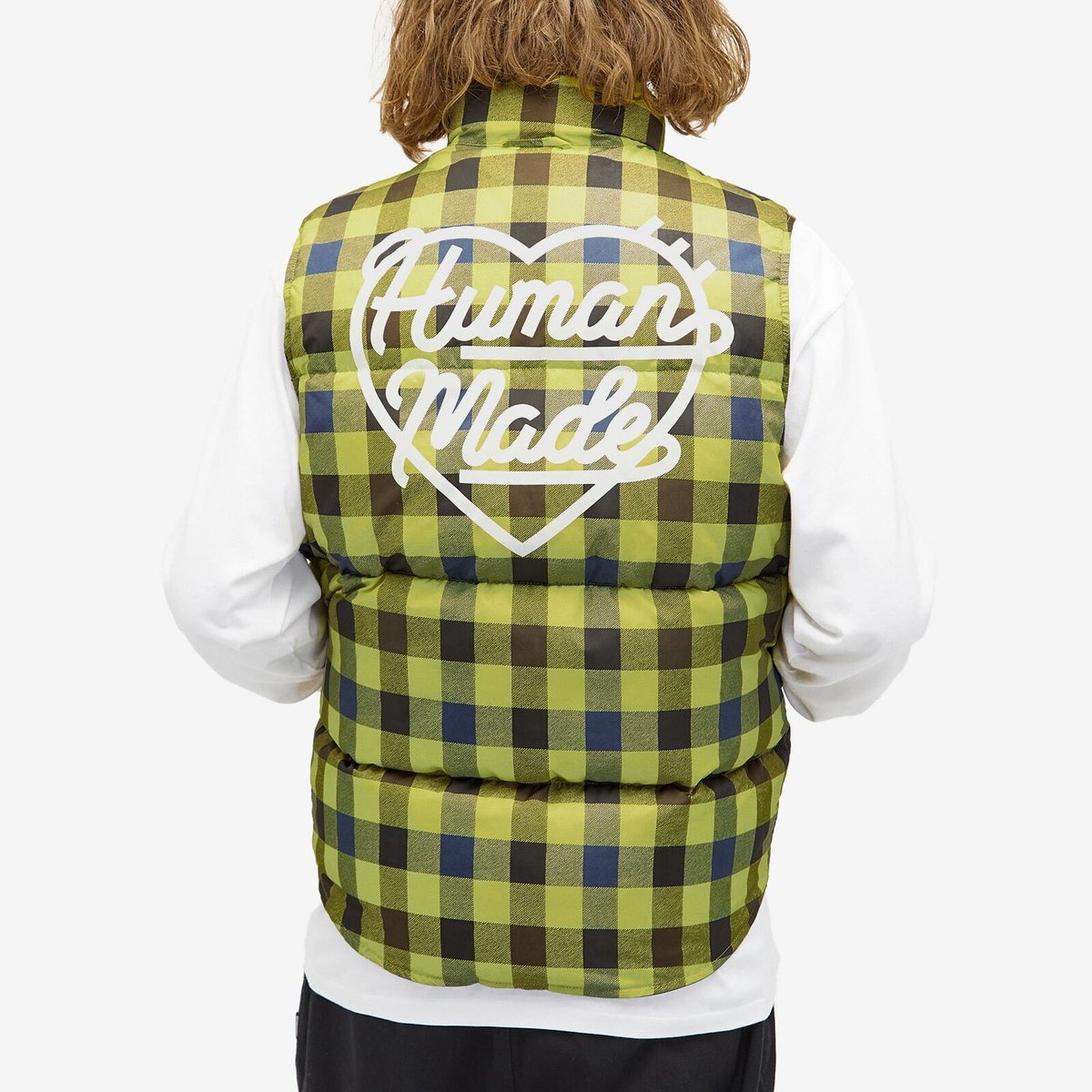 Human Made Men's Reversible Down Vest in Olive Drab Human Made