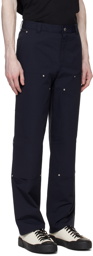 Helmut Lang Navy Carpenter Trousers