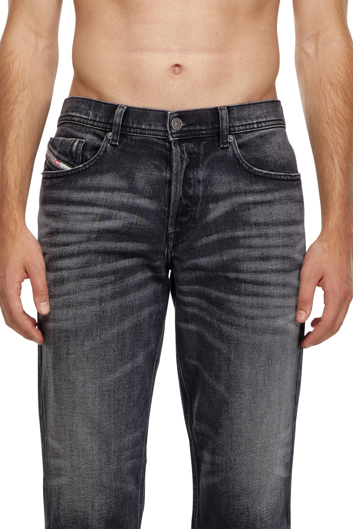 値下げ不可❌　DIESEL DENIM D-STRUKT-Z-T 09D52 Man: Slim Black/Dark grey Jeans | Diesel
