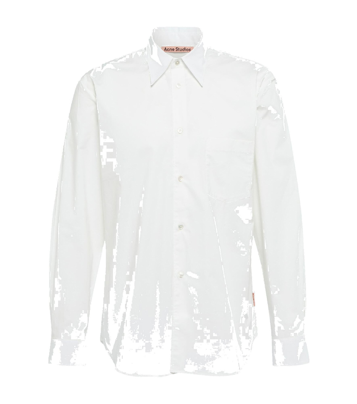 ACNE two tone velvet shirt