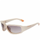 Bonnie Clyde Best Friend Sunglasses in Off White/Brown