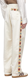 Bode Off-White Candyfloss Track Pants