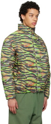 ERL Green Printed Down Jacket