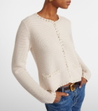 Frame Crochet-trimmed wool-blend jacket