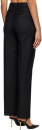 House of Dagmar Black Rose Trousers