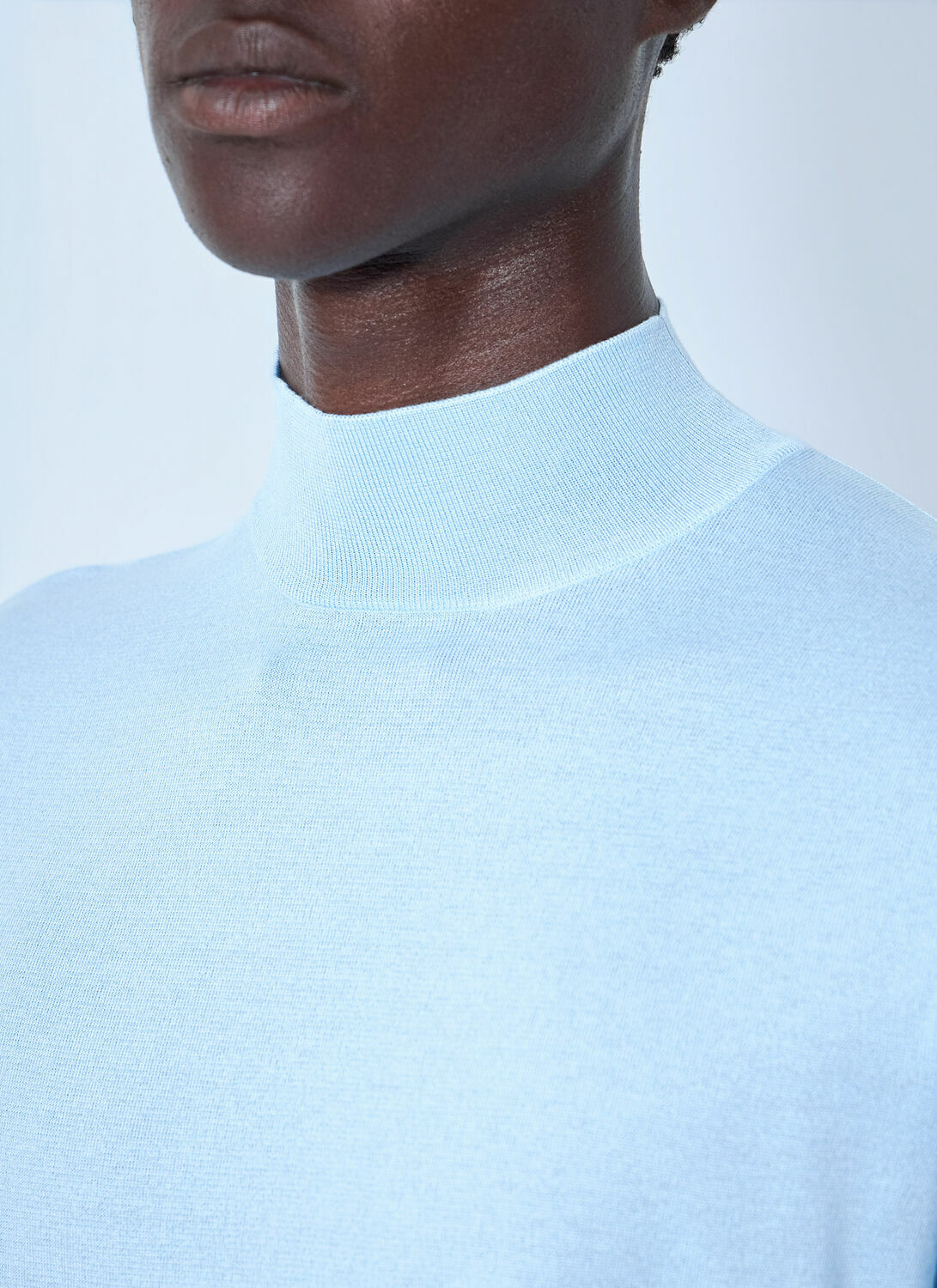 Prada Ribbed Turtleneck T-Shirt