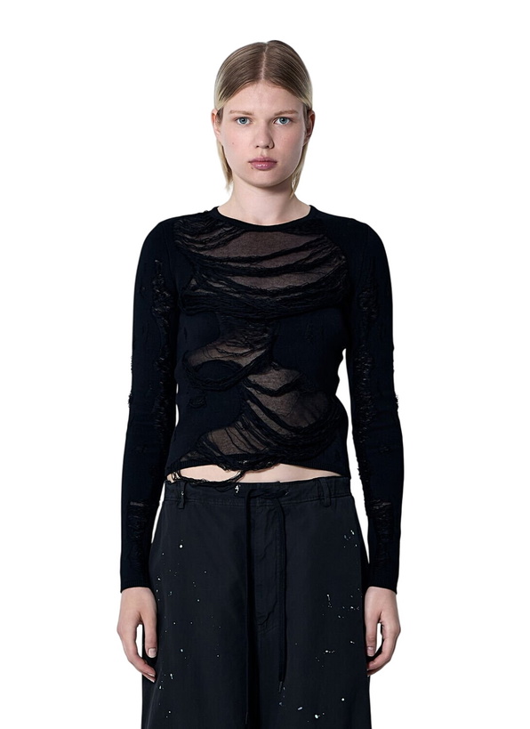 Photo: MM6 Maison Margiela Distressed Sweater