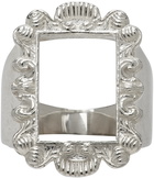 Bleue Burnham Silver Portrait Signet Ring