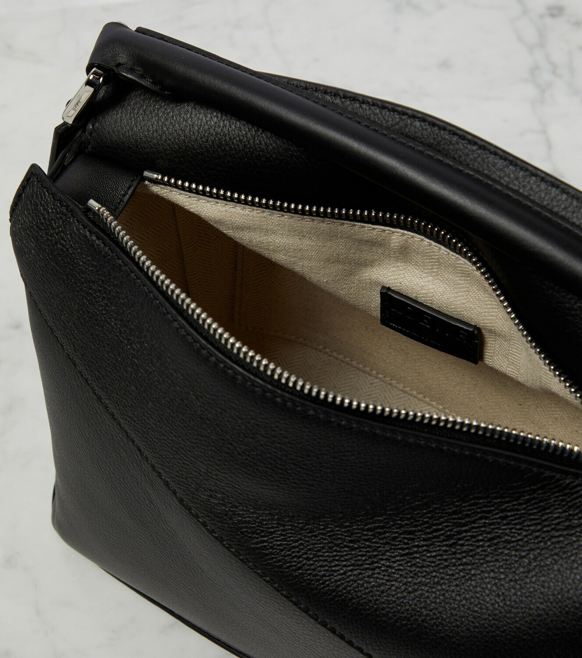 Loewe Puzzle Edge Small leather top-handle bag