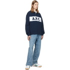 A.P.C. Navy Rugby Polo
