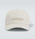 Zegna Logo leather-trimmed baseball cap