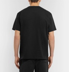 Sacai - Dr Woo Embroidered Cotton-Jersey T-Shirt - Black