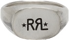RRL Silver Logo Signet Ring