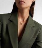Shay Jewelry 18kt gold necklace with emeralds and diamonds