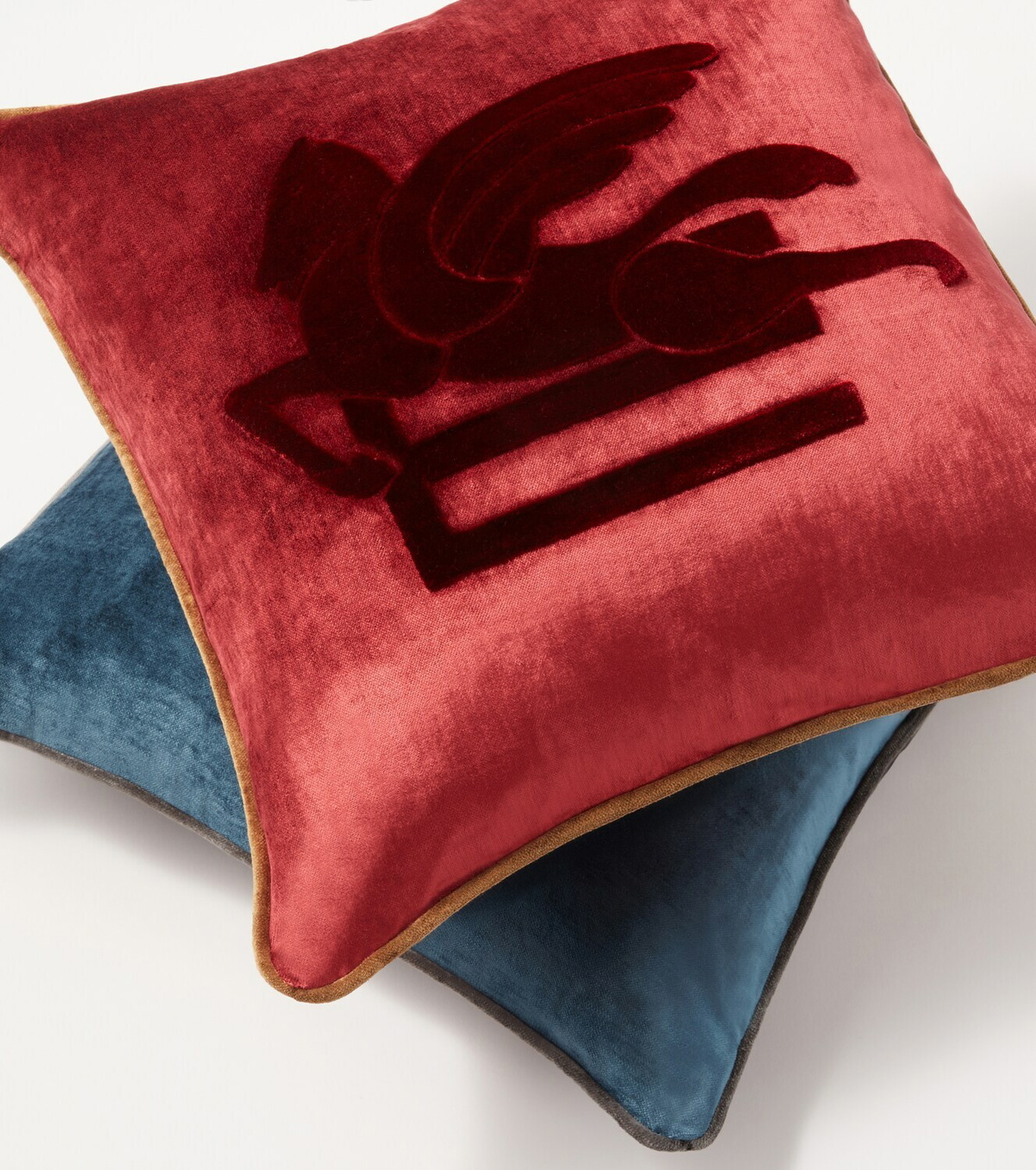 Etro Pegaso embroidered cushion