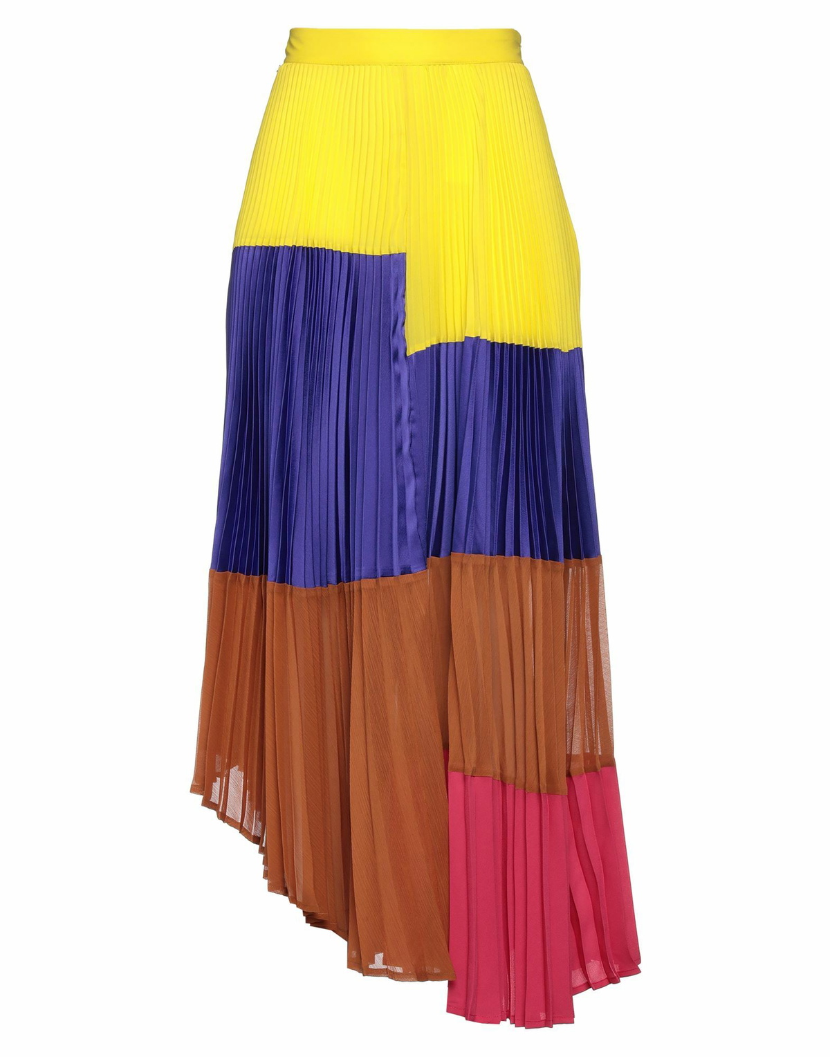 Manila Grace Womens Midi skirt in Yellow