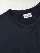 Hartford - Garment-Dyed Cotton-Jersey Sweatshirt - Blue