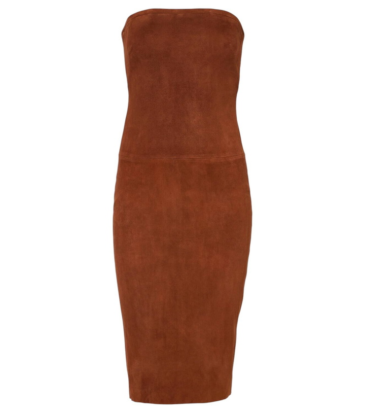 Photo: Stouls Monica strapless suede midi dress