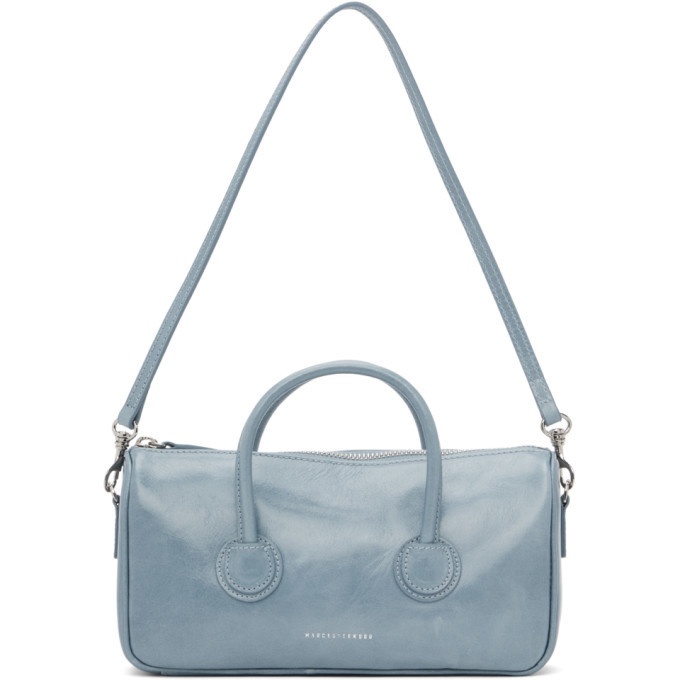 Marge Sherwood Blue Crinkled Small Zipper Bag