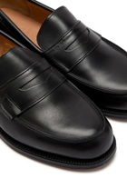 Grenson Epsom Leather Loafers Black