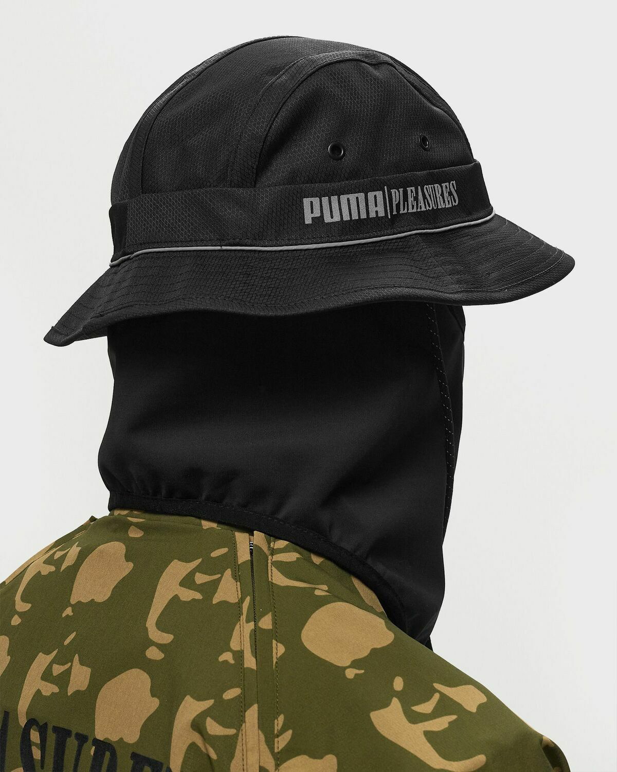 Puma Puma X Pleasures Masked Bucket Hat Black - Mens - Hats Puma