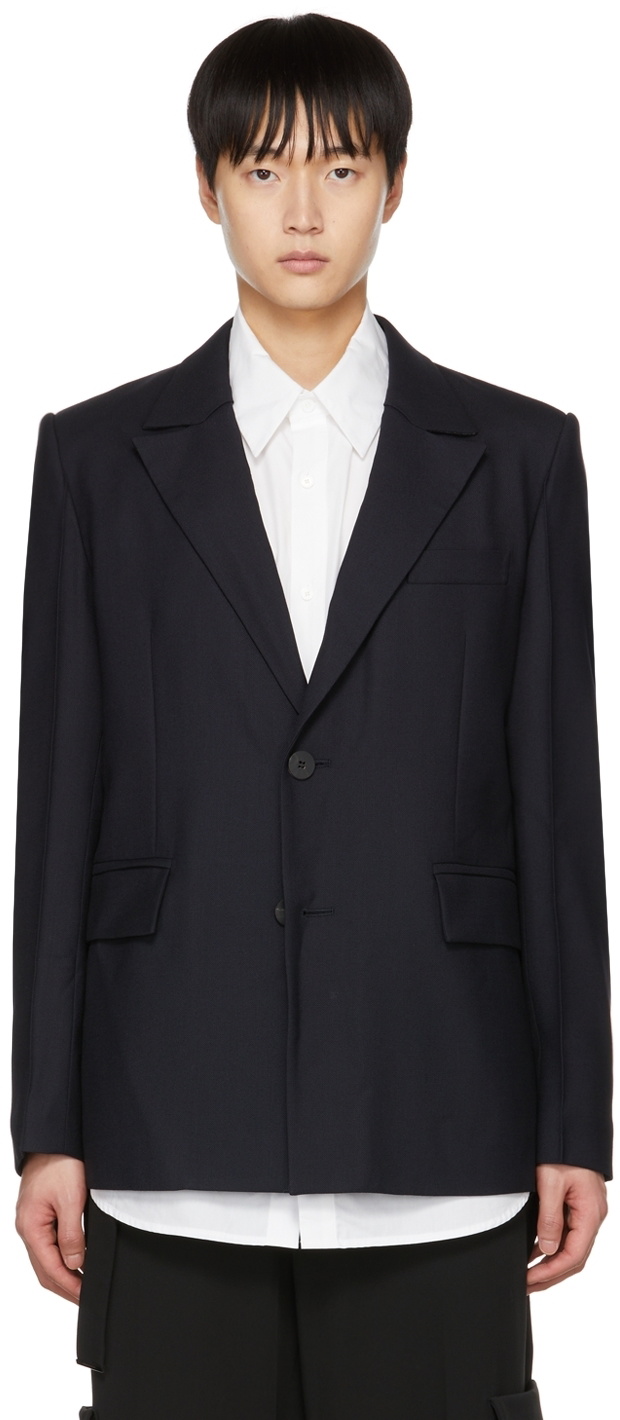 Wooyoungmi Navy Wool Blazer Wooyoungmi