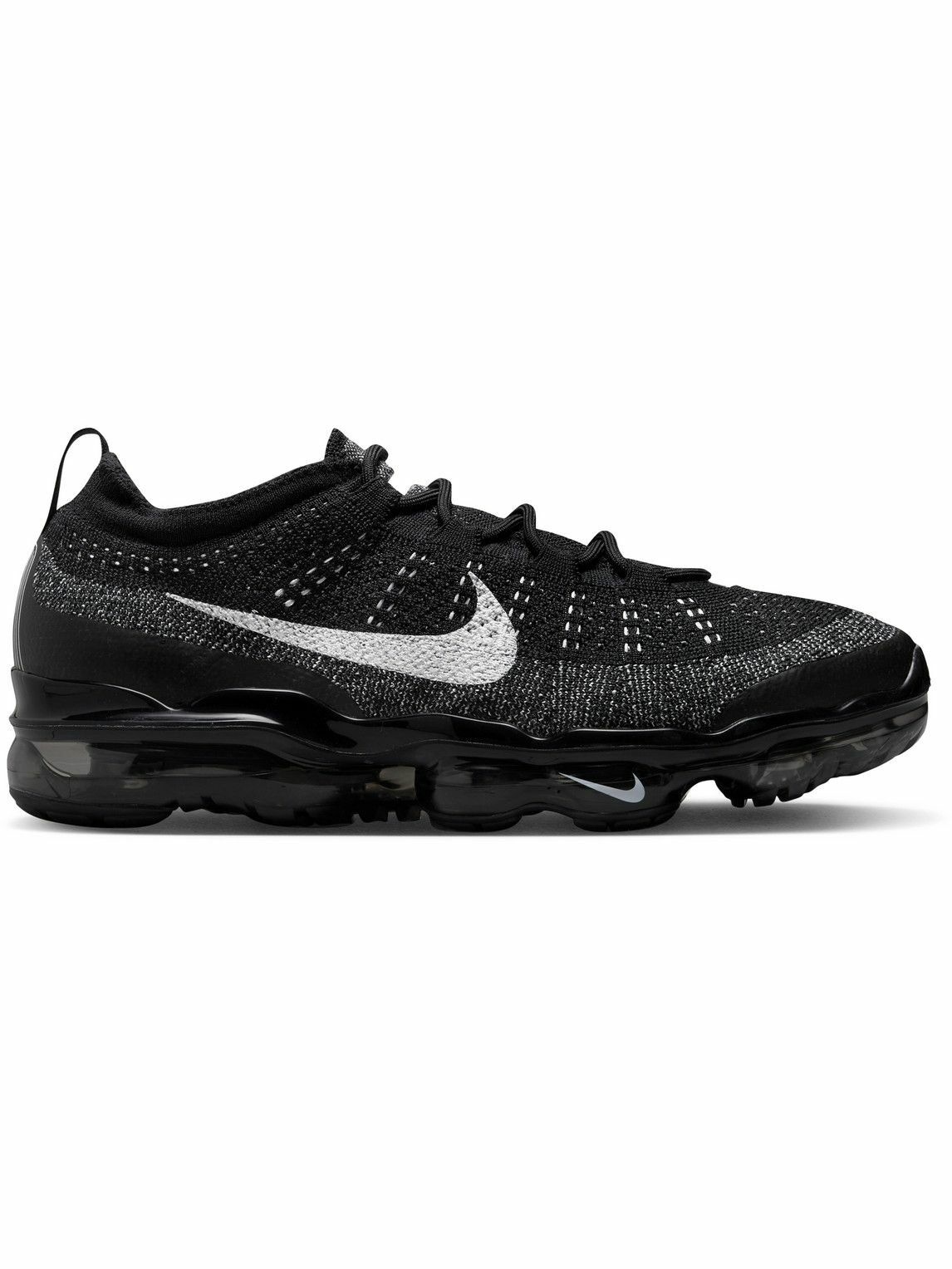 Photo: Nike - Air VaporMax 2023 Rubber-Trimmed Flyknit Sneakers - Black