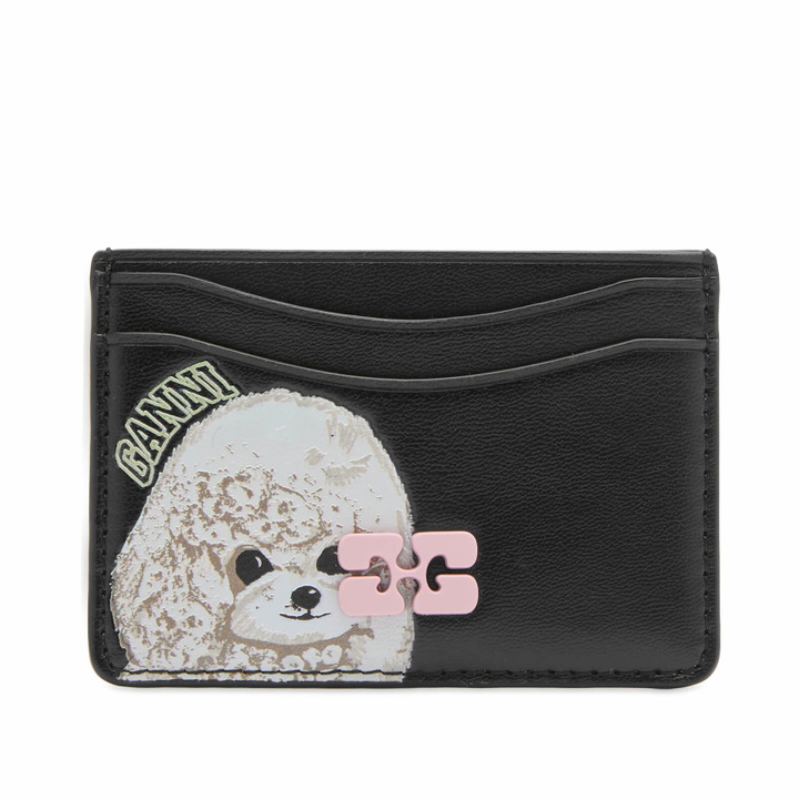 Photo: GANNI Women's Bou Card Holder in Black 