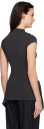 Paloma Wool Gray Zolot Minidress