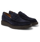 Tod's - Suede Penny Loafers - Men - Navy