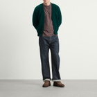 Jamieson's of Shetland Men's Jamiesons of Shetland V-Neck Cardigan in Green
